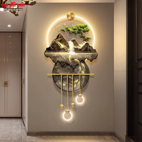 Tranh đèn decor TT83 miêu tả vẻ đẹp thiên nhiên chân thực và gần gũi