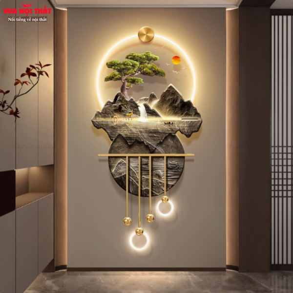 Đặc điểm nổi bật của tranh đèn decor phong cảnh TT83