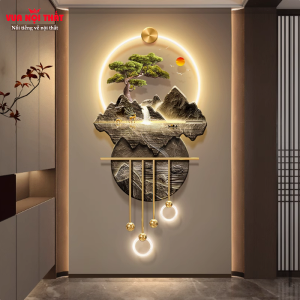 Tranh đèn decor phong cảnh thiên nhiên TT83