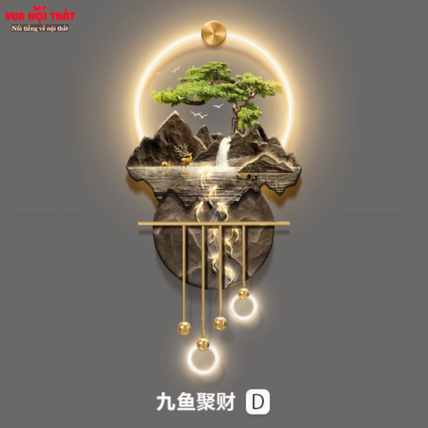 Tranh đèn decor phong cảnh thiên nhiên TT83 - Mẫu D