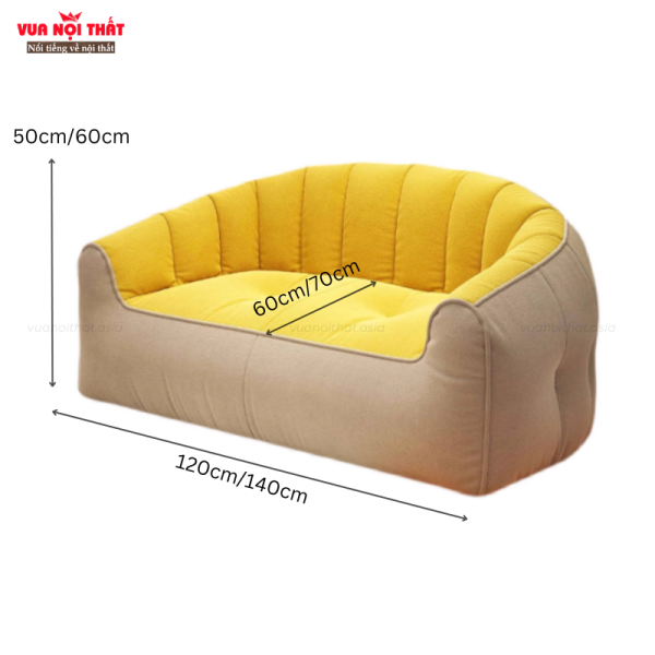 Ghế sofa thư giãn GL63 có đa dạng kích thước ghế đơn và ghế đôi