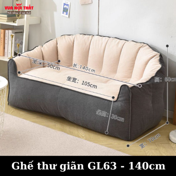 Ghế sofa thư giãn đôi 140cm