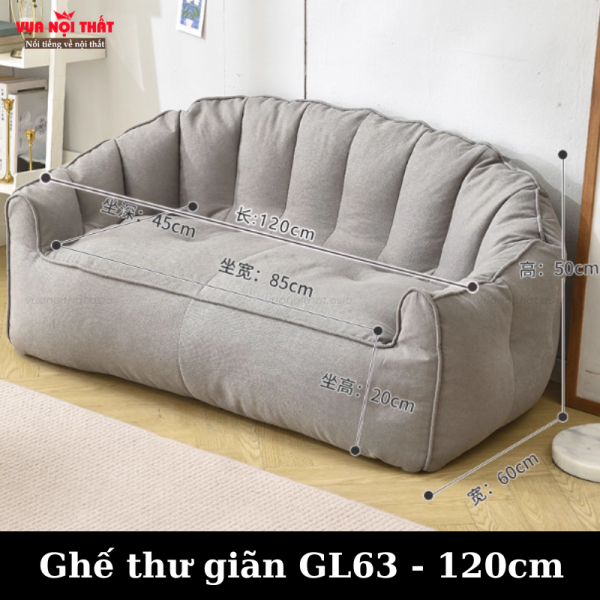 Ghế sofa thư giãn đôi 120cm