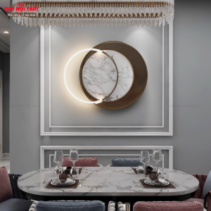 Tranh đèn tường decor TT84 được làm từ chất liệu sắt sơn nhiệt độ cao