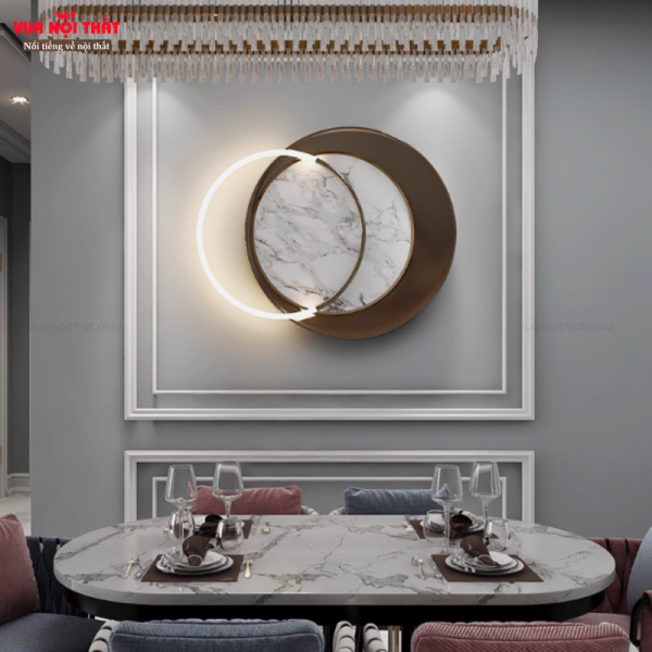 Tranh đèn tường decor TT84 được làm từ chất liệu sắt sơn nhiệt độ cao