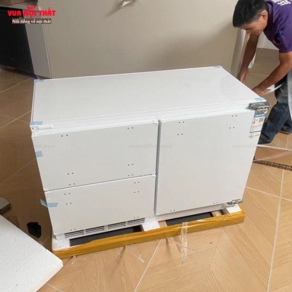 Tủ lạnh âm bàn nhập khẩu GD47 có ngăn đông 68 lít và ngăn giữ lạnh 130 lít