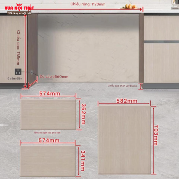 Cách lắp đặt tủ lạnh âm bàn cao cấp GD47