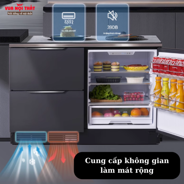 Ngăn mát để thực phẩm có dunh tích 130 lít