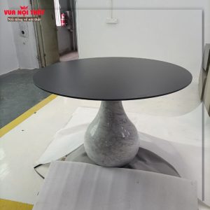 Bàn sofa góc chân đá cẩm thạch BSF102