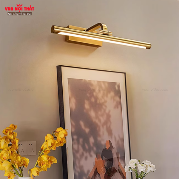 Đèn soi tranh bằng đồng hiện đại DTT73 tạo điểm nhấn cho không gian