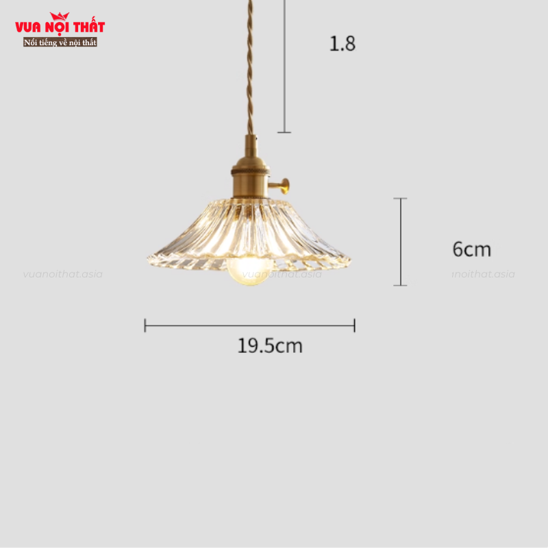 Đèn thả bàn ăn nhập khẩu giá rẻ DTT71 có kích thước nhỏ gọn, phù hợp mọi không gian