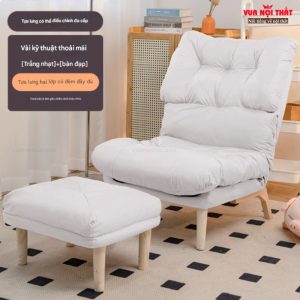 Ghế thư giãn kèm đôn GL64 màu trắng