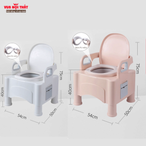 Kích thước của ghế vệ sinh bằng nhựa hiện đại CSSK15