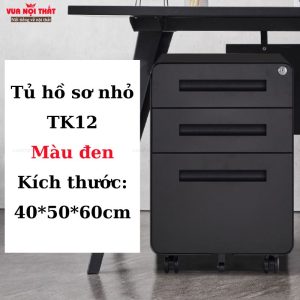 Tủ hồ sơ nhỏ để dưới bàn TK12 giúp người dùng sắp xếp vật dụng gọn gàng