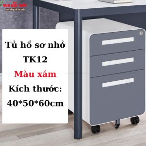 Tủ hồ sơ nhỏ di động TK12 được làm từ thép cán nguội cao cấp