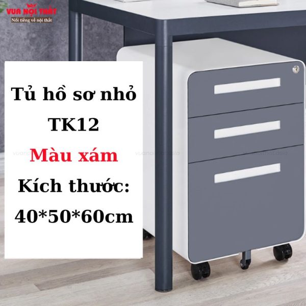 Tủ hồ sơ nhỏ di động TK12 được làm từ thép cán nguội cao cấp