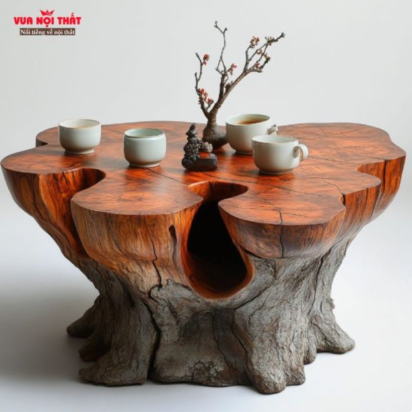 Bàn trà gỗ lim cao cấp BSF103 có kích thước phổ biến 1000*500mm