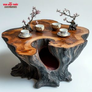 Bàn sofa gỗ BSF103 có thể sử dụng ngoài trời