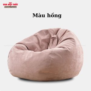 Ghế sofa lười có khóa kéo GL65 - Màu hồng