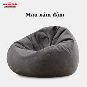 Ghế sofa lười có khóa kéo GL65 - Màu xám đậm