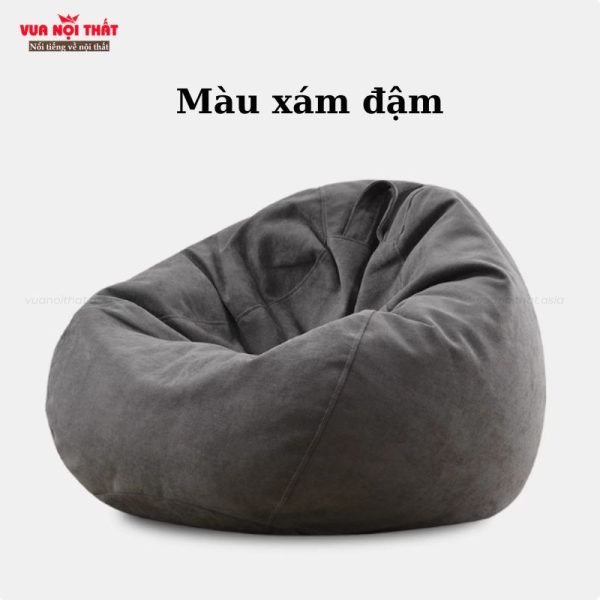 Ghế sofa lười có khóa kéo GL65 - Màu xám đậm