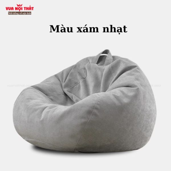 Ghế sofa lười có khóa kéo GL65 - Màu xám nhạt