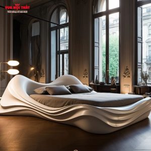 Giường ngủ bằng composite cao cấp GN18 với tạo hình uốn lượn tự nhiên