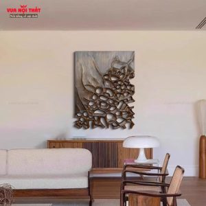 Tranh điêu khắc gỗ TT87 được khắc trên nền MDF