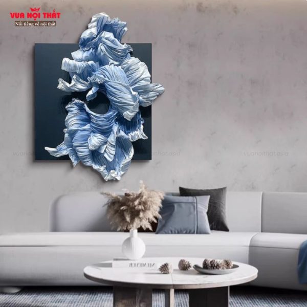 Tranh decor tường bằng cải TT91 sống động với kích thước cân đối