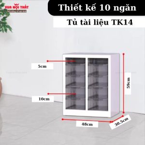 Tủ đựng đồ dùng cho bé nhiều tầng nhỏ gọn TK14 có đa dạng kích thước