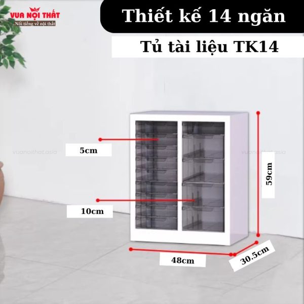 Tủ đựng đồ dùng cho bé nhỏ gọn TK14 giúp bé sắp xếp vật dụng ngăn nắp