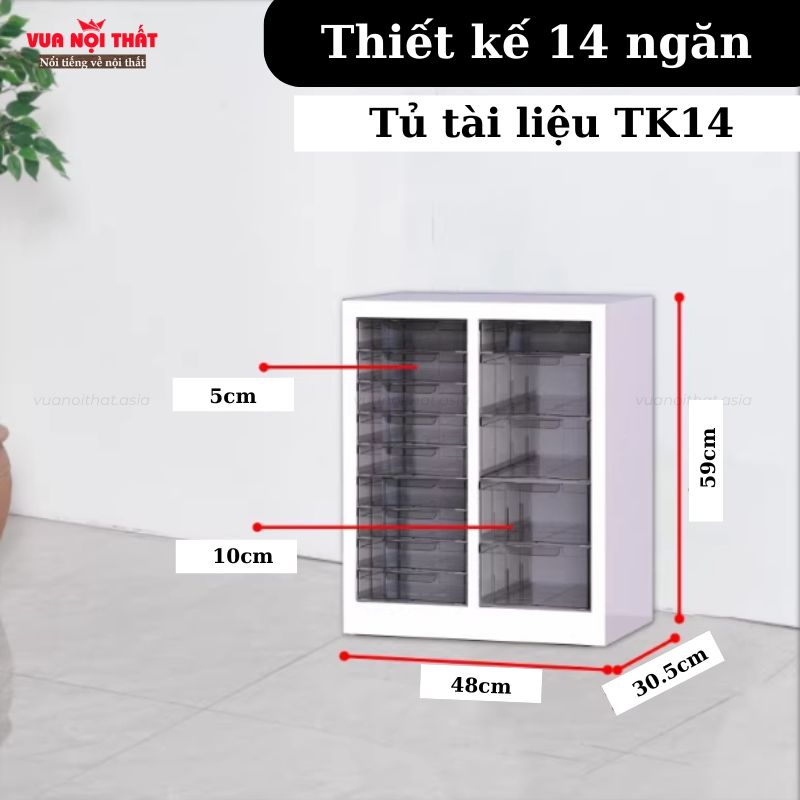 Tủ đựng đồ dùng cho bé nhỏ gọn TK14 giúp bé sắp xếp vật dụng ngăn nắp