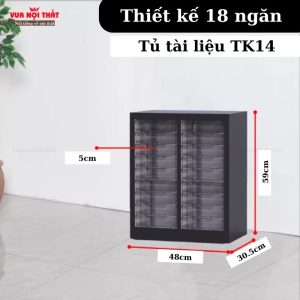 Tủ đựng hồ sơ, tài liệu cho văn phòng nhỏ gọn TK14 giúp sắp xếp tài liệu ngăn nắp