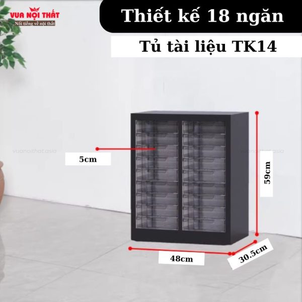 Tủ đựng hồ sơ, tài liệu cho văn phòng nhỏ gọn TK14 giúp sắp xếp tài liệu ngăn nắp
