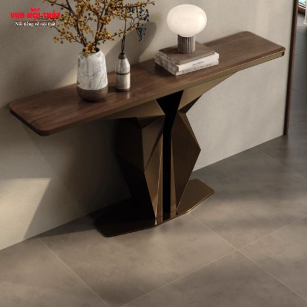 Bàn console mặt gỗ óc nhập khẩu chất lượng cao BTS22