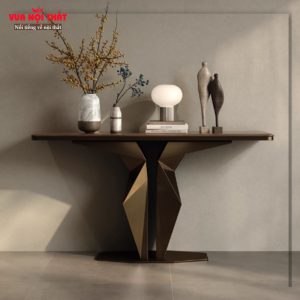Bàn console mặt gỗ óc chó sang trọng BTS22