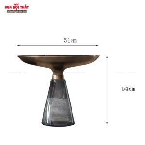 Bàn sofa góc mặt kính cường lực dày dặn BSF105