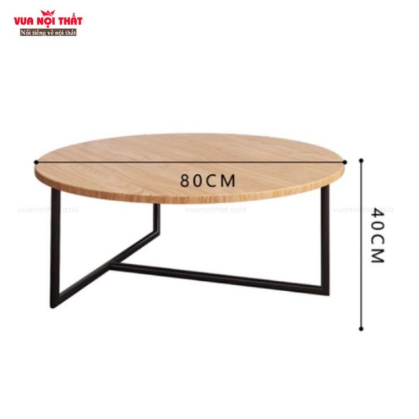 Bàn sofa gỗ thông BSF104 có đa dạng kích thước 60cm, 70cm, 80cm