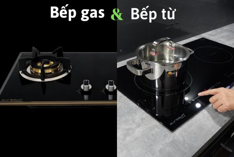 bếp từ và bếp gas