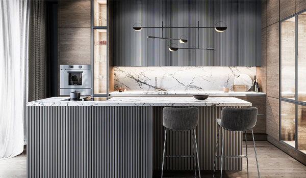 Khu vực bếp nấu là nơi cần nguồn sáng mạnh & rõ để thao tác an toàn