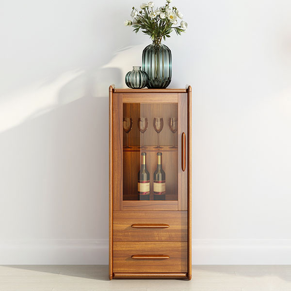 Tủ rượu làm bằng gỗ sồi thường có trọng lượng lớn hơn tủ rượu gỗ công nghiệp