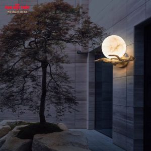 Đèn tường ngoài trời hình trăng tròn ấn tượng DTT78