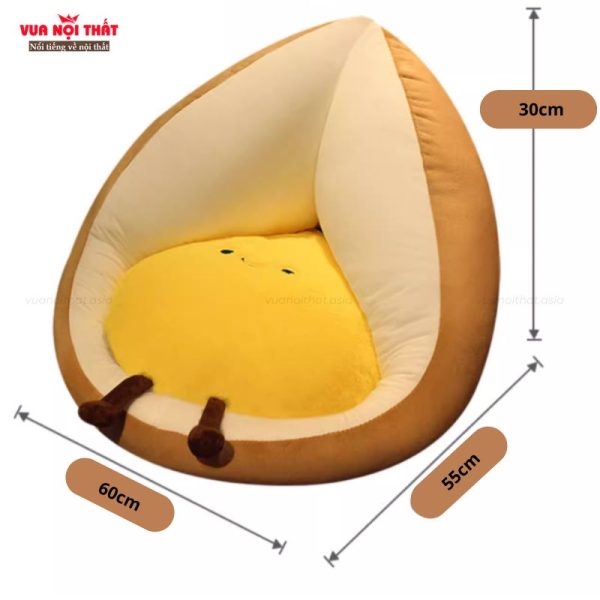 Ghế ngồi hình trái cây dễ thương GL66 có kích thước nhỏ gọn vừa vặn với các bé