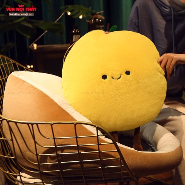 Ghế ngồi hình trái cây dễ thương GL66 được chăm chút tỉ mỉ với lông thỏ nhân tạo