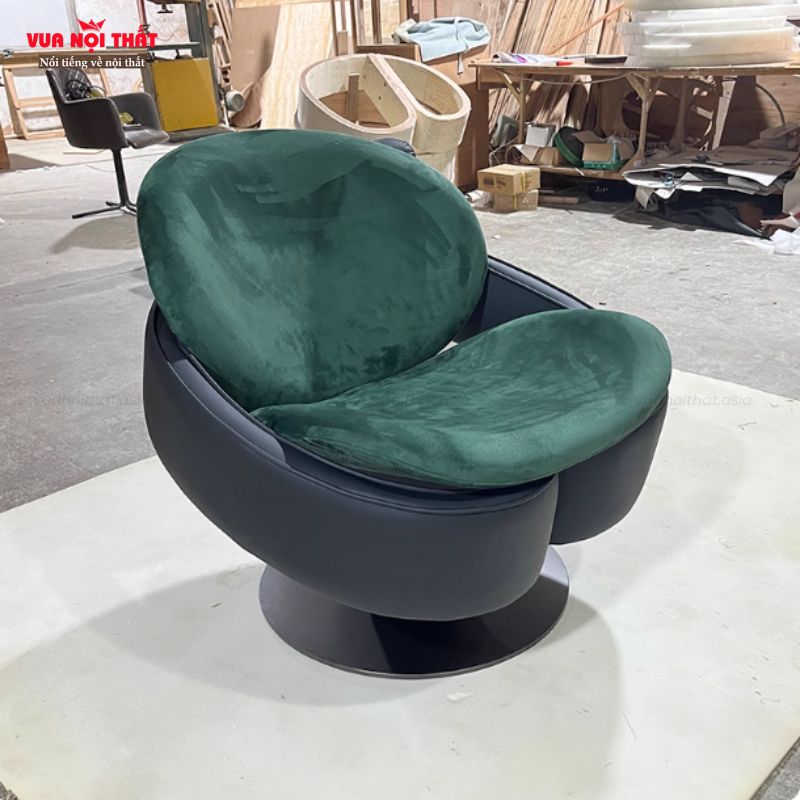 Ghế sofa đơn Bắc Âu GSF17 được bọc da công nghiệp cao cấp, tạo cảm giác mềm mại