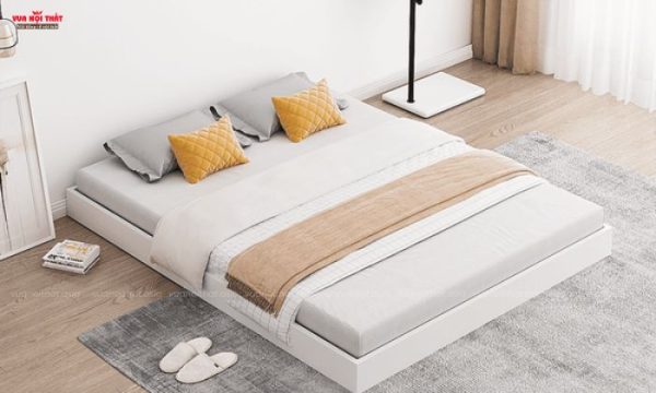 Giường bệt phong cách tối giản tạo điểm nhấn cho không gian