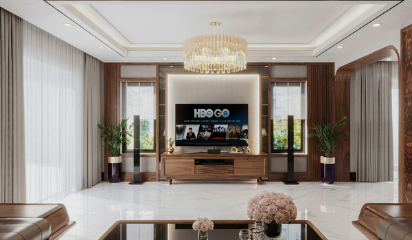 Kệ tivi gỗ tự nhiên - Tận hưởng sự sang trọng