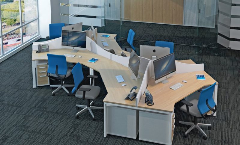 Kích thước bàn làm việc 6 người chuẩn, đẹp