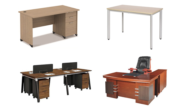 Bàn làm việc được sản xuất với nhiều kích thước khác nhau