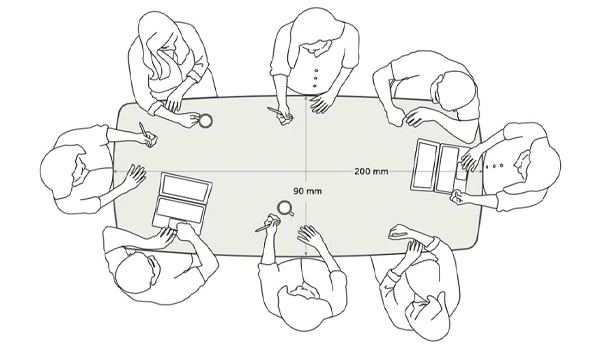 Kích thước bàn phòng họp không cố định, mà phụ thuộc vào nhiều yếu tố khác nhau